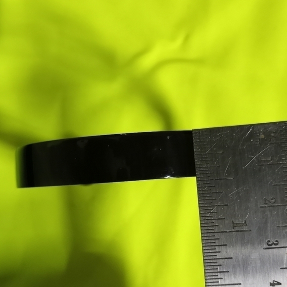 Black gray solid Bangle bracelet - Picture 5 of 6